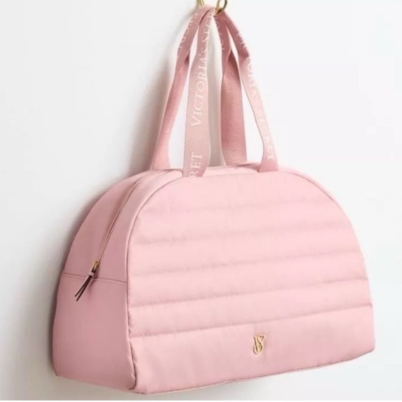 Victoria's Secret Pink quilted dome weekender duffle bag - Picture 1 of 5